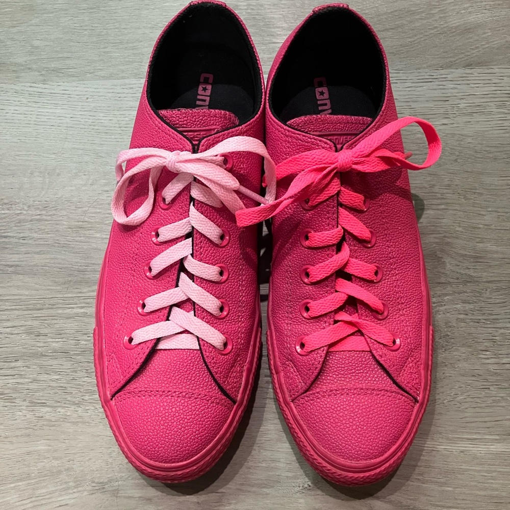 RARE Converse All Star OX Hot Pink 155185C Low Top Sneakers Size 9W/7W - Picture 5 of 8